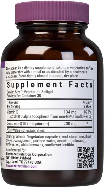 CoQ10 200mg 30sg by Bluebonnet