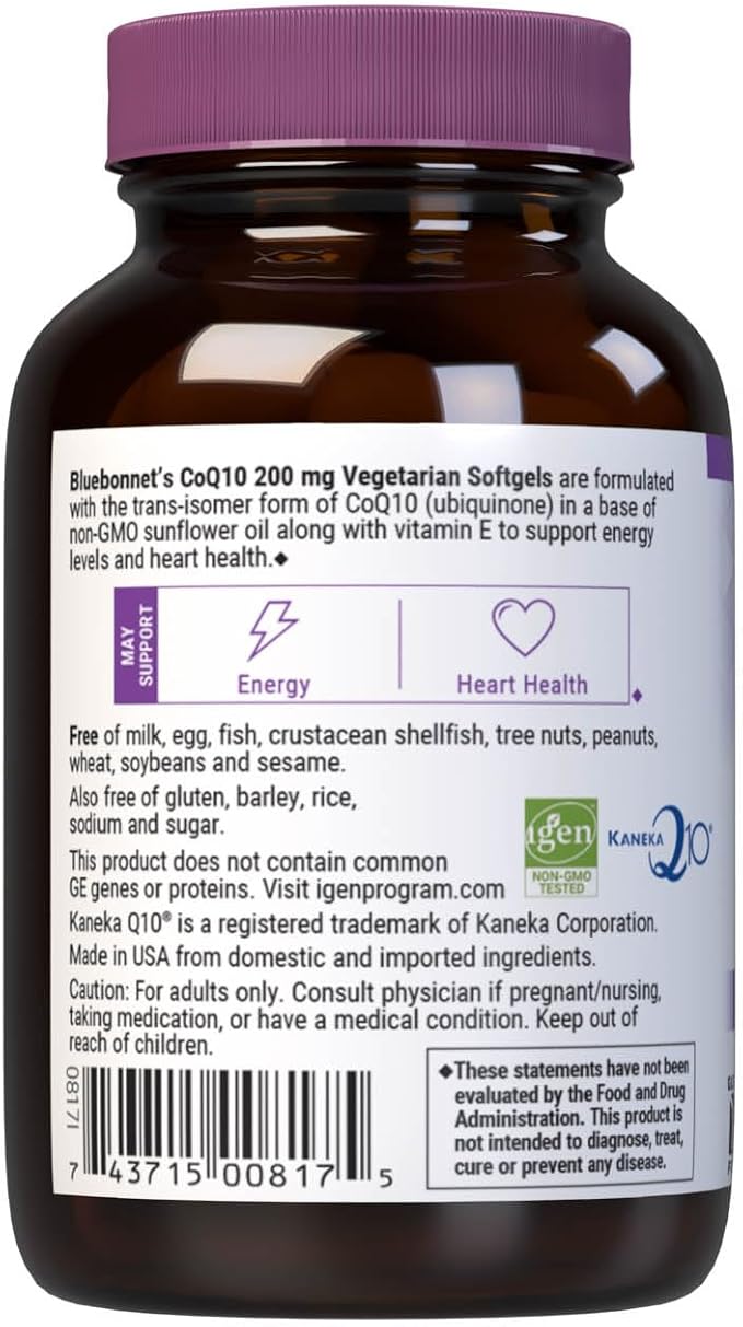 CoQ10 200mg 30sg by Bluebonnet