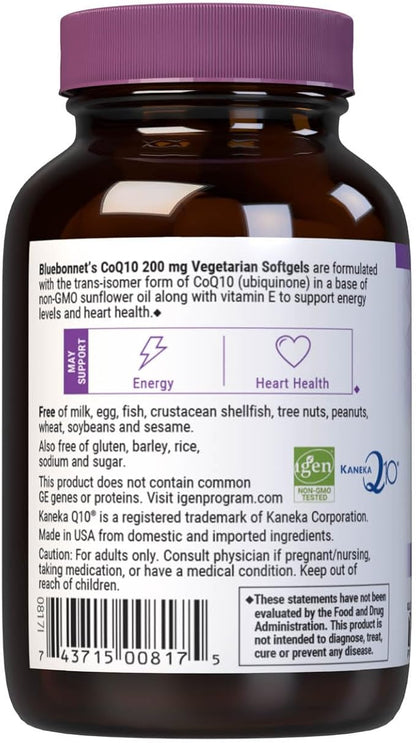 CoQ10 200mg 30sg by Bluebonnet