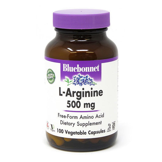 L-Arginine 500mg 100VegCaps by Bluebonnet