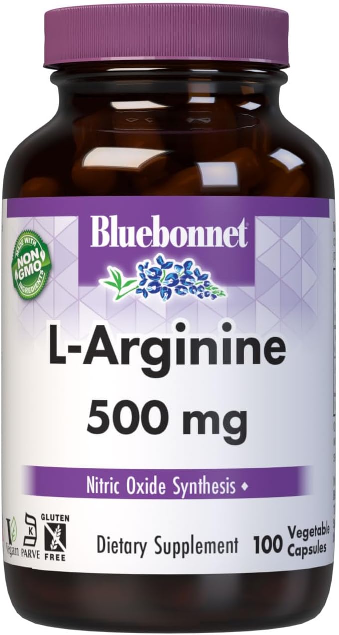 L-Arginine 500mg 100VegCaps by Bluebonnet