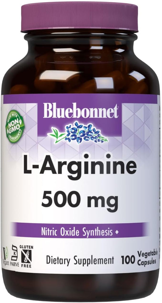 L-Arginine 500mg 100VegCaps by Bluebonnet
