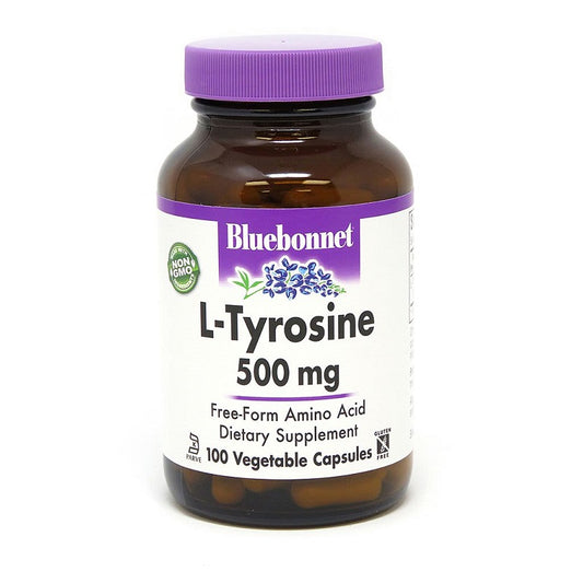 L-Tyrosine 500mg 100VegCaps by Bluebonnet
