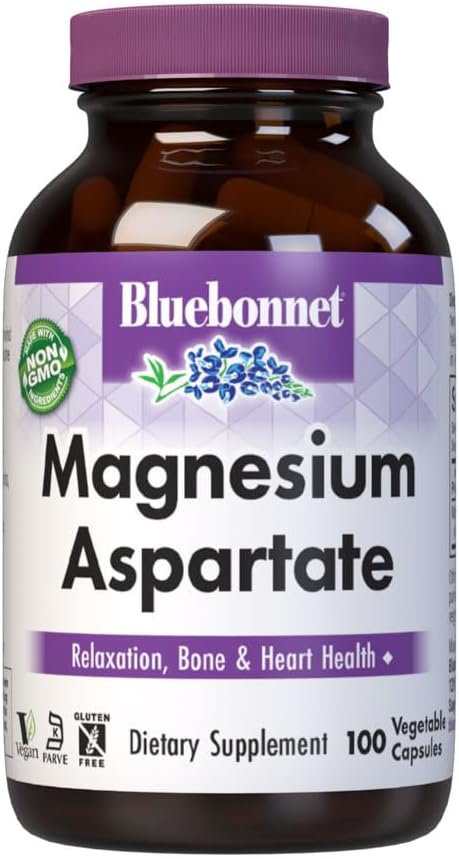 Magnesium Aspartate 100VegCaps by Bluebonnet