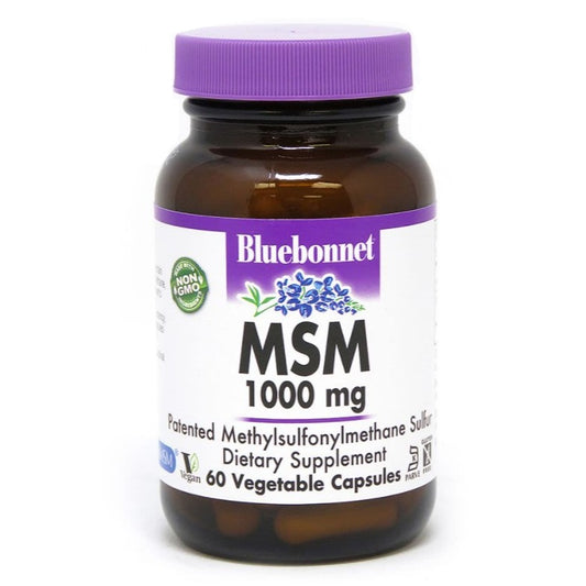 MSM 1,000mg 60VegCaps by Bluebonnet