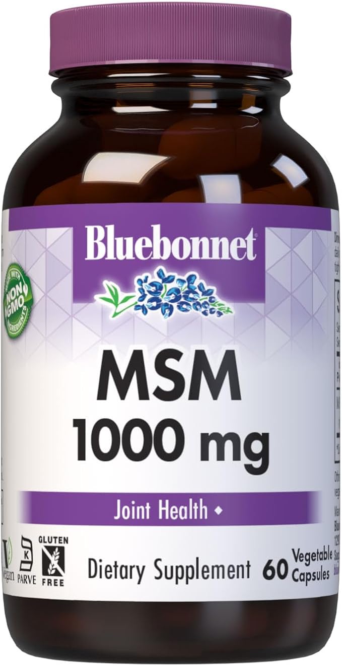 MSM 1,000mg 60VegCaps by Bluebonnet