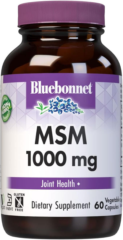 MSM 1,000mg 60VegCaps by Bluebonnet