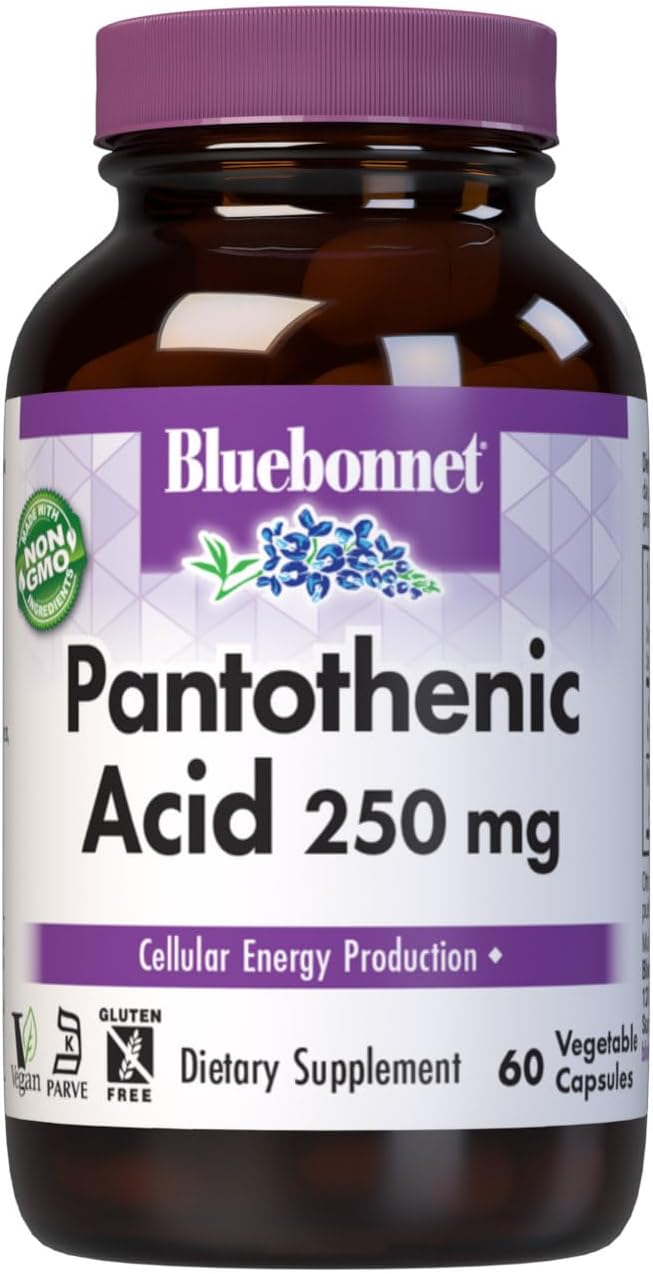 Pantothenic Acid 250mg 60VegCaps by Bluebonnet