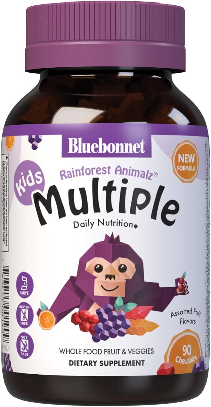 Multivitamin Assorted Fruit Chewable for Kids by Bluebonnet
