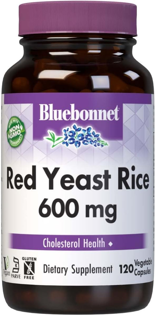 Red Yeast Rice 600mg Veg Capsules by Bluebonnet