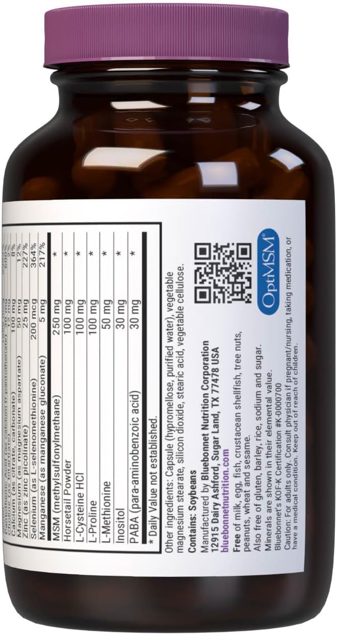 Ultimate Hair and Nail Formula Capsules by Bluebonnet