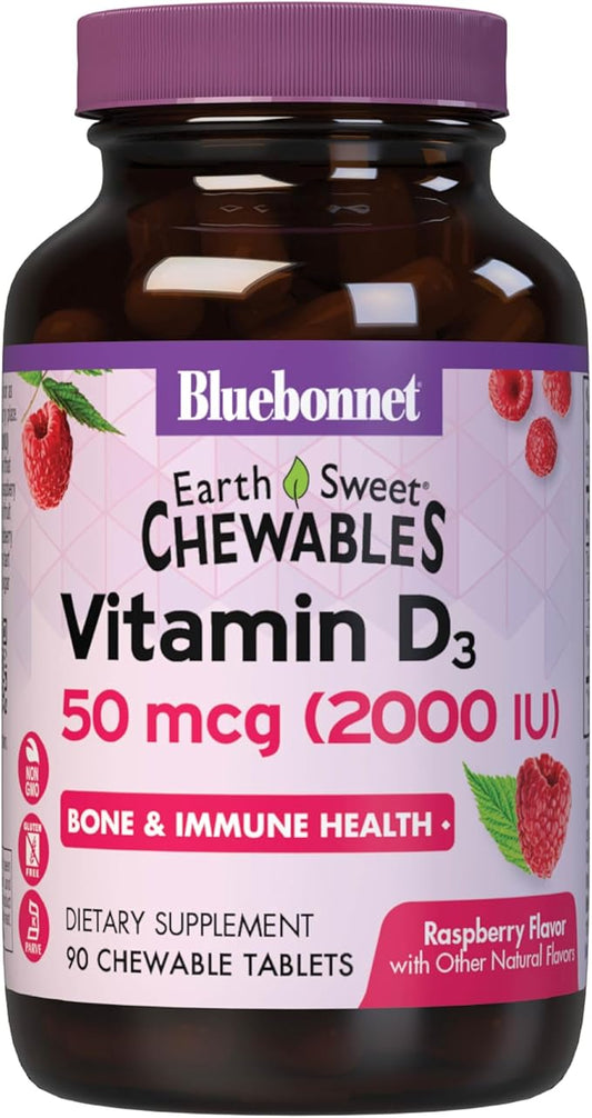 Vitamin D3 Chewable Tablets by Bluebonnet