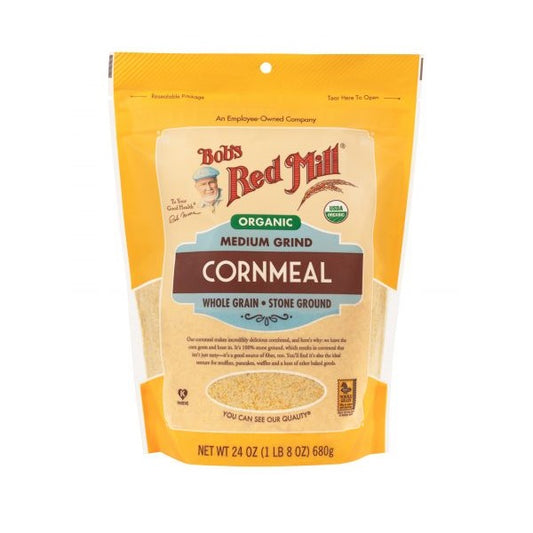 Cornmeal Medium Grind Organic 24oz by Bob's Red Mill