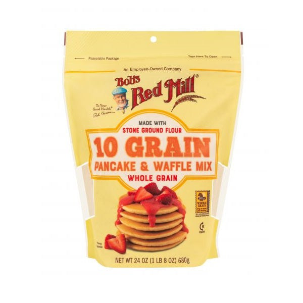 10 Grain Pancake & Waffle Mix 24oz by Bob's Red Mill