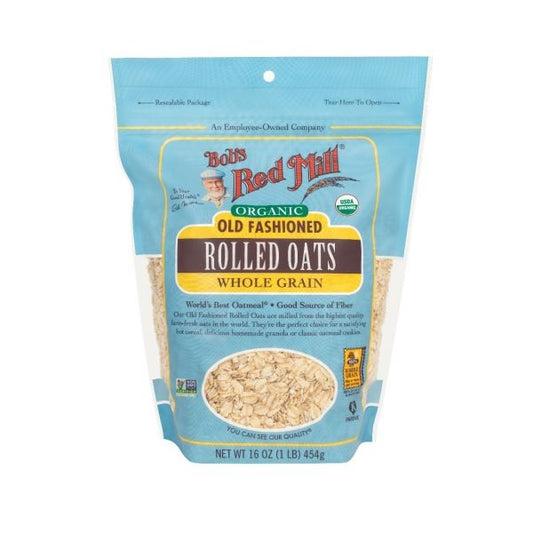 Rolled Oats Organic 16oz by Bob's Red Mill
