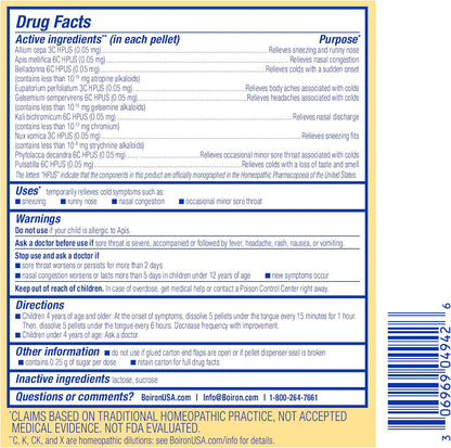 Children's Cold Calm Pellets by Boiron