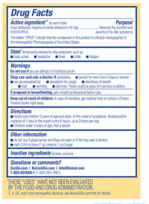 Oscillococcinum Pellets by Boiron
