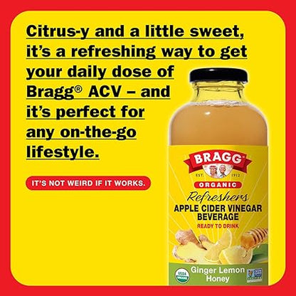 Apple Cider Vinegar Ginger Lemon Honey Drink by Bragg's
