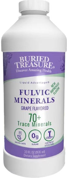 Liquid Fulvic Minerals Grape by Buried Treasure