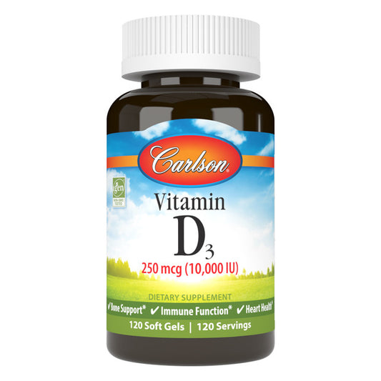 Vitamin D3 10,000iu Softgels by Carlson Labs