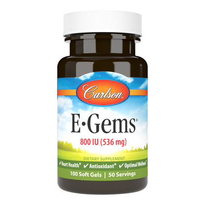E-Gems 800iu Softgels by Carlson Labs