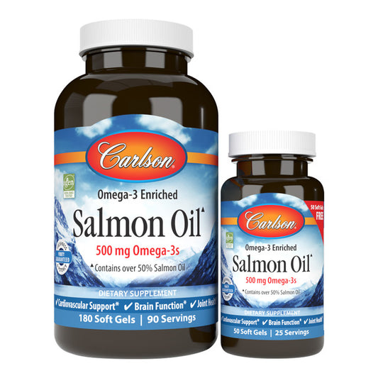 Norwegian Salmon Oil Softgels Bonus Pack by Carlson Labs