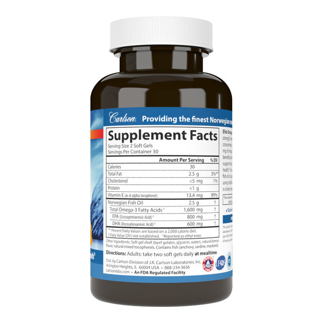 Omega 3 Elite Gems Softgels by Carlson Labs