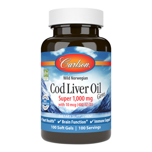 Super Cod Liver Oil Softgels by Carlson Labs
