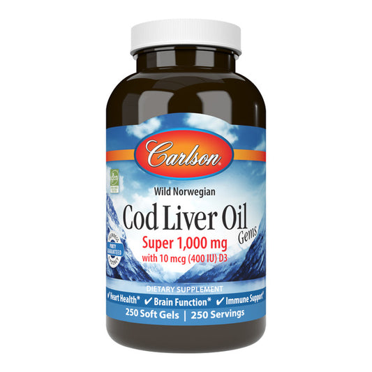 Super Cod Liver Oil Softgels by Carlson Labs