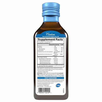 Super D Omega 3 Lemon Liquid by Carlson Labs