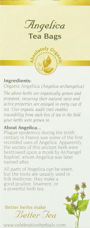 Angelica Root Organic Tea Bags by Celebration Herbals