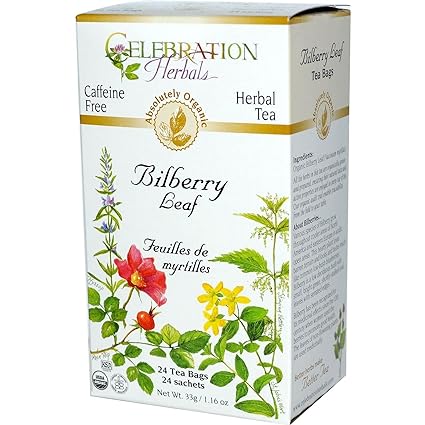 Bilberry Leaf Organic Tea Bags by Celebration Herbals
