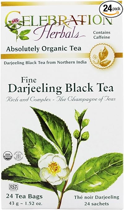 Black Tea Darjeeling Organic Tea Bags by Celebration Herbals