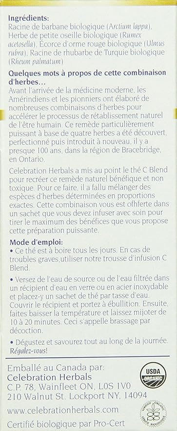 C Blend Organic Tea Bags by Celebration Herbals