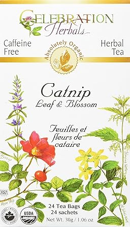Catnip Leaf and Blosson Organic Tea Bags by Celebration Herbals