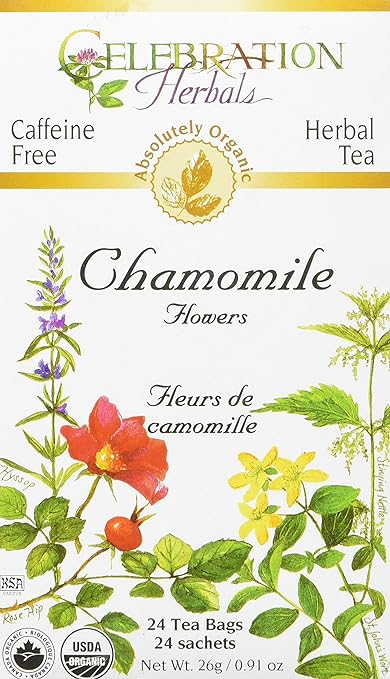 Chamomile Flower Organic Tea Bags by Celebration Herbals