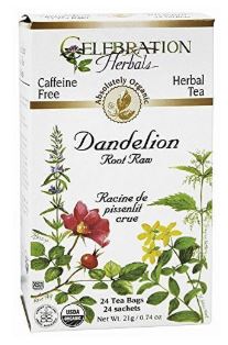 Dandelion Root Raw Organic Tea Bags by Celebration Herbals