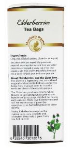Elderberries Organic Tea Bags by Celebration Herbals