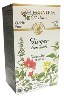 Ginger Lemonade Organic Tea Bags by Celebration Herbals