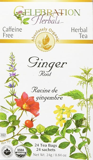 Ginger Root Organic Tea Bags by Celebration Herbals