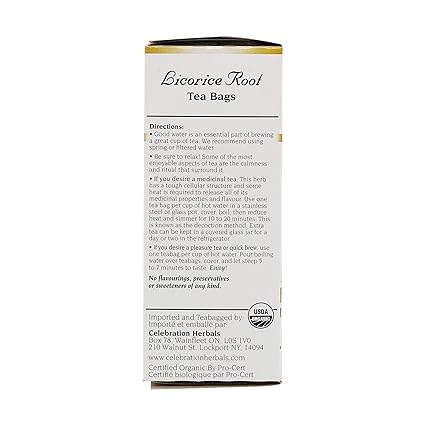 Licorice Root Organic Tea by Celebration Herbals