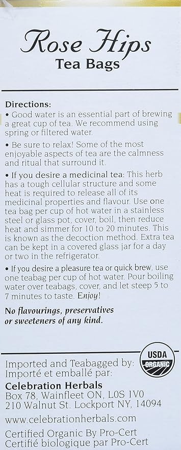 Rose Hips Organic Tea by Celebration Herbals