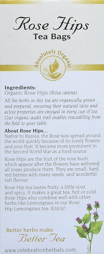 Rose Hips Organic Tea by Celebration Herbals