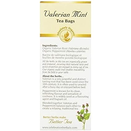 Valerian Mint Tea Organic by Celebration Herbals