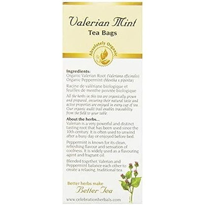 Valerian Mint Tea Organic by Celebration Herbals