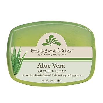 Glycerine Bar Soap Aloe by Clearly Natural