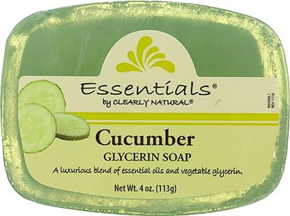 Glycerine Bar Soap Cucumber by Clearly Natural