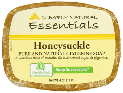 Glycerine Bar Soap Honeysuckle by Clearly Natural