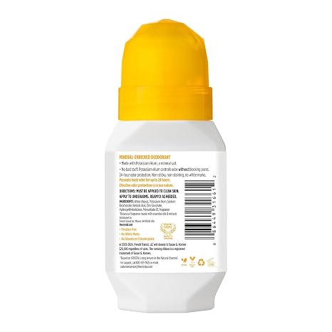 Chamomile Green Tea Crystal Roll On Deoderant by Crystal Body