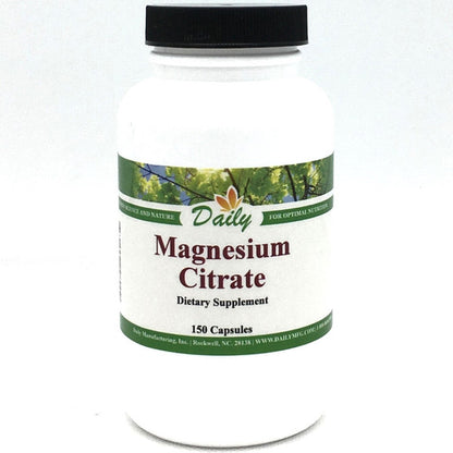 Magnesium Citrate 100mg Capsules by Daily